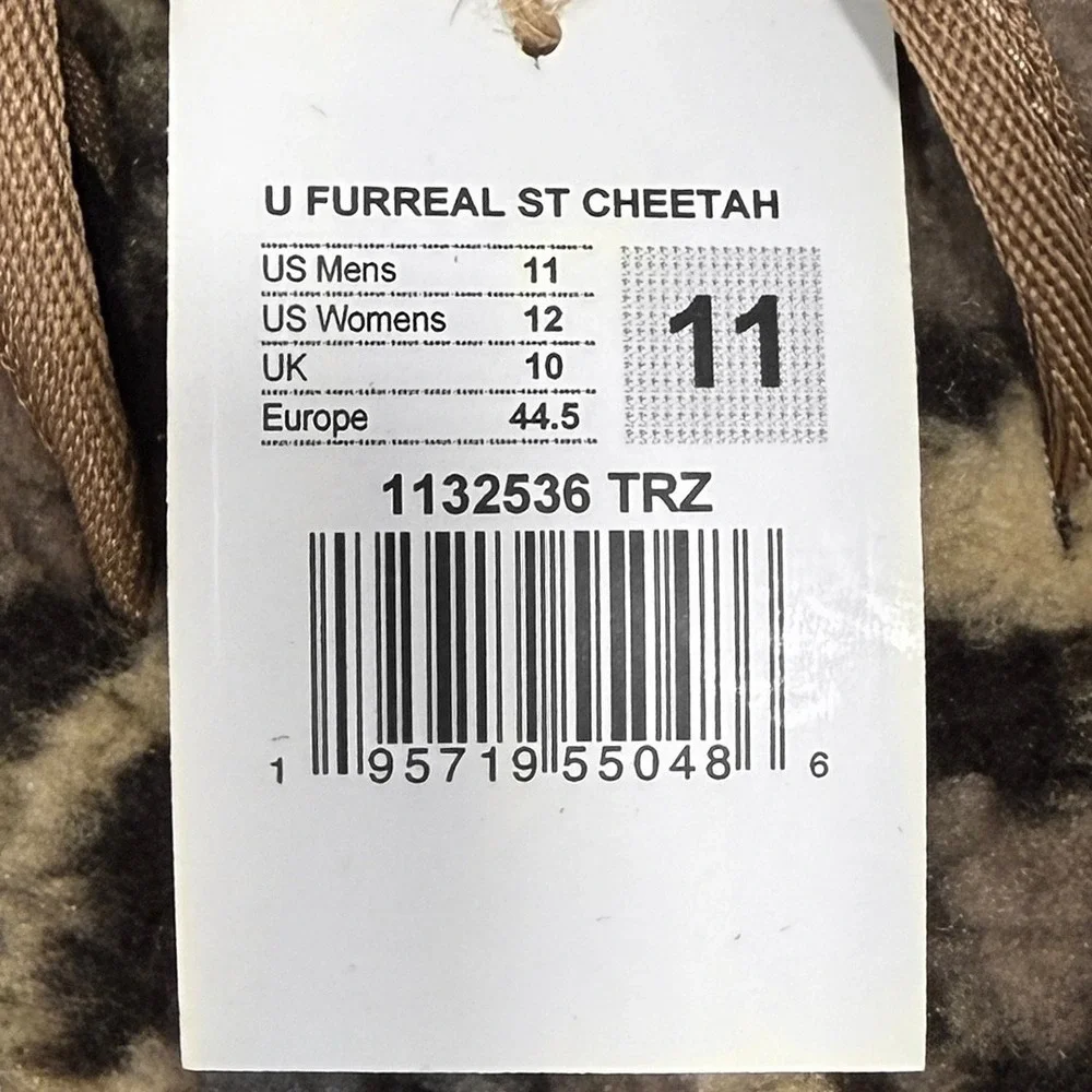 Sanuk Furreal ST Cheetah Sandals - NWT Mens 11 Tan / Brown - #49475-TOP3‎